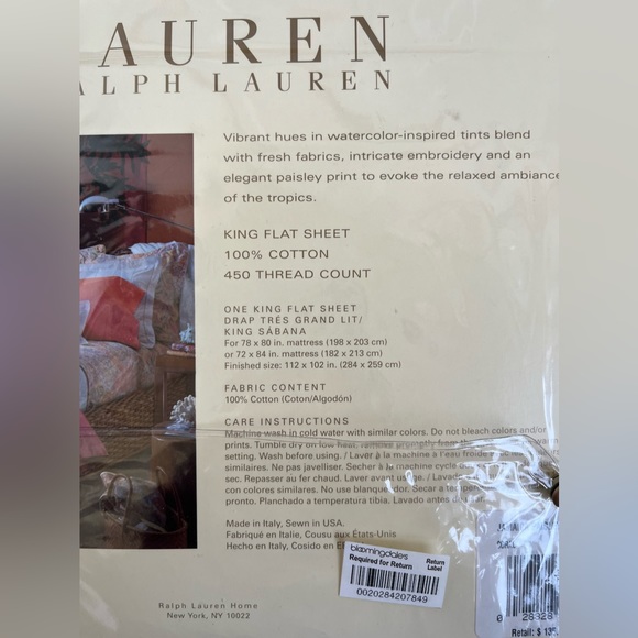 Ralph Lauren Jamaica Carl King Flat NEW - Picture 3 of 4